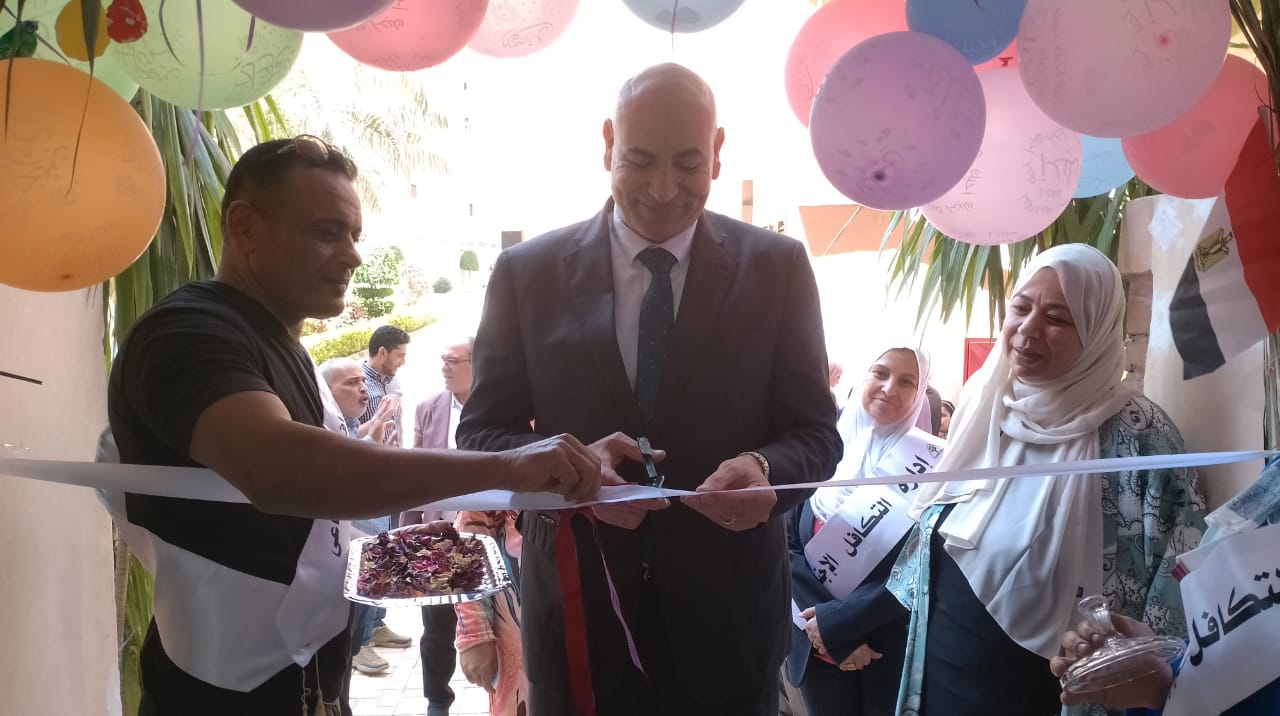 جامعة المنوفية تفتتح المعرض الخيري للطالبات