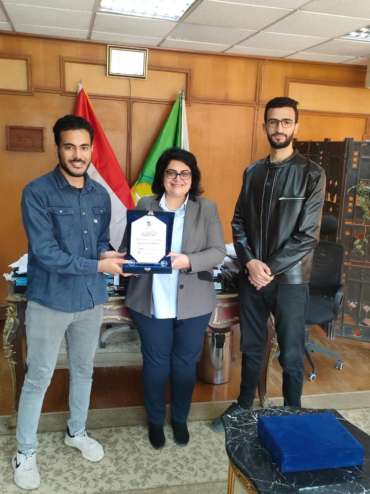 Dedicating the Robotics Shield to Prof. Dr. Nancy Asaad