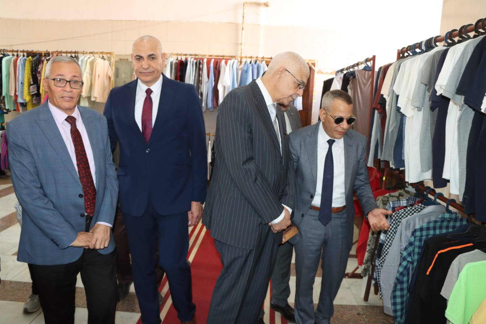 President of Menoufia University Inaugurates Charity Clothing Fair at the Faculty of Law to Support Underprivileged Students
