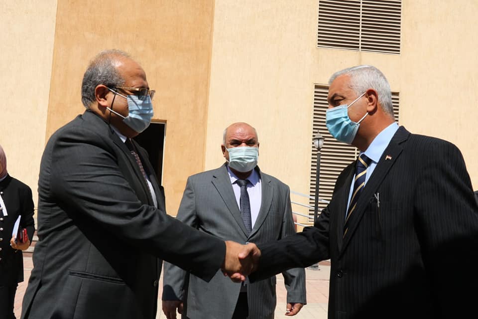 President of The University of Menoufia discusses ways to cooperate with Delta Technological University in Quwisna