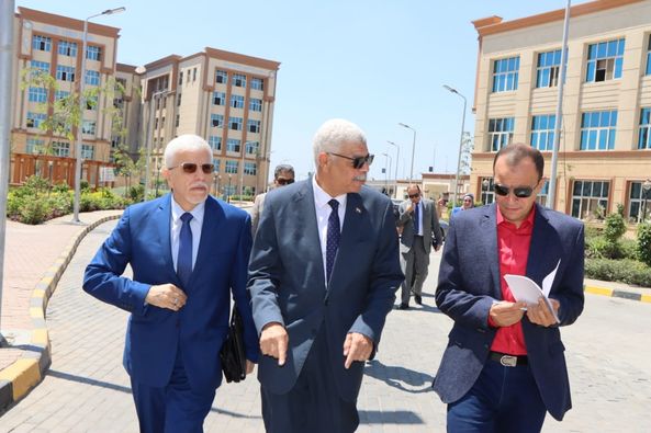 El-Kased receives a committee from the Supreme Council of Universities at Menoufia National University