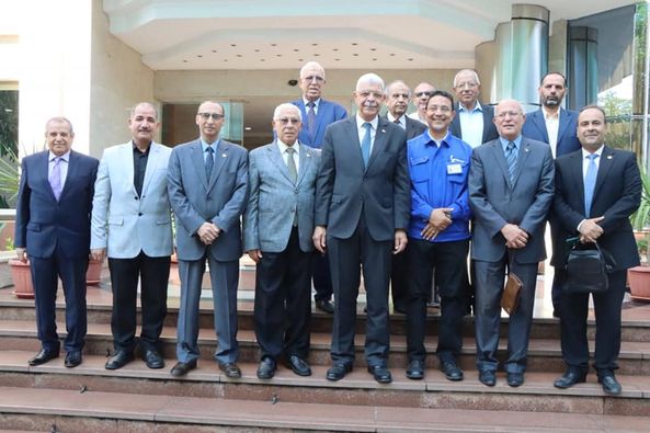 The President of Menoufia University witnesses the honoring of the university students who won the “Think and Leave Your Mark” project at Al-Arabi Group of Companies