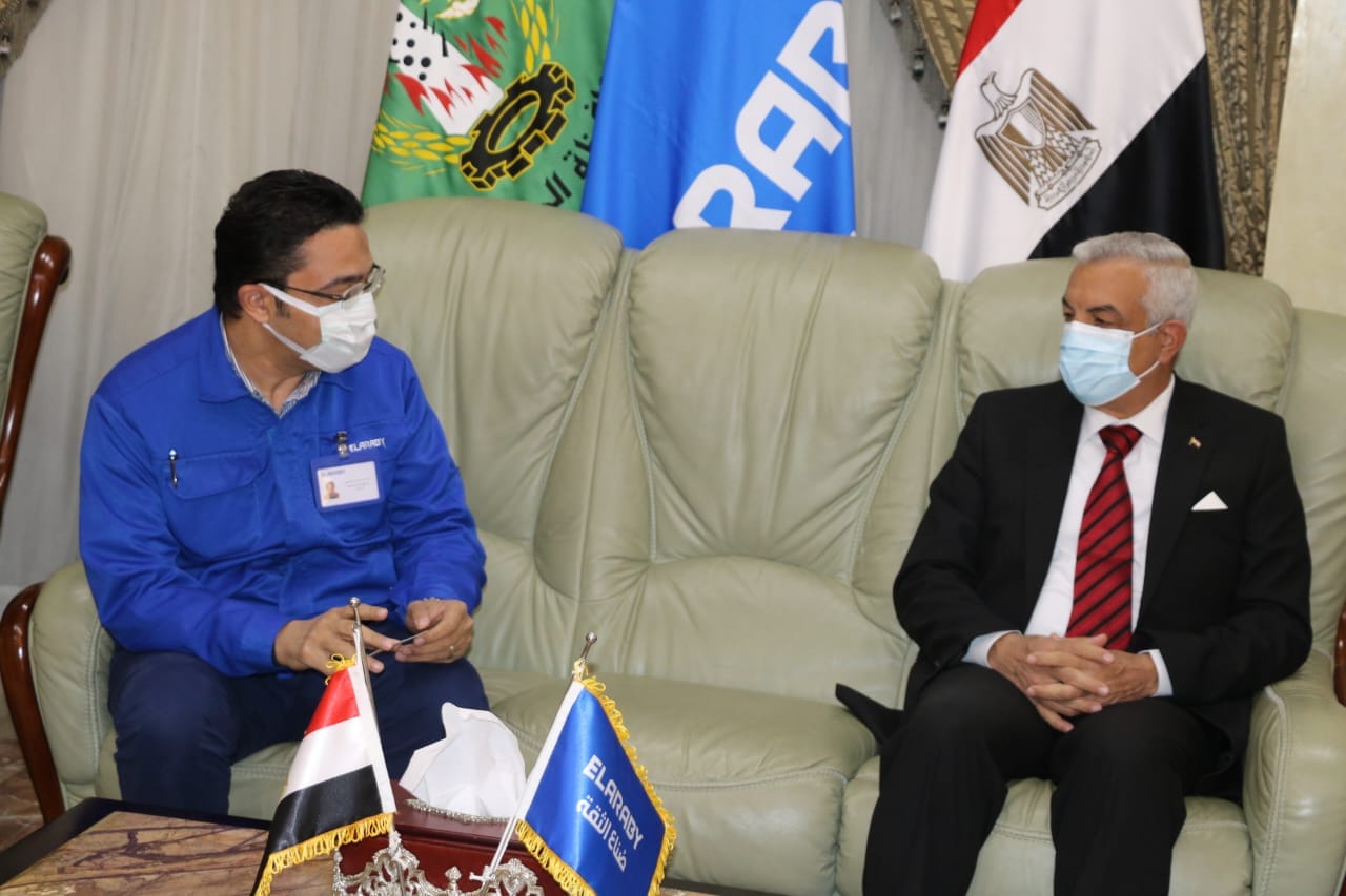 The President of Menoufia University visits the Elaraby Group in Quesna