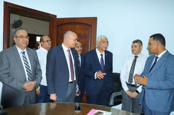 رئيس جامعة المنوفية  يشهد ختام فعاليات ورش العمل لمتابعة الإنتهاء من  رفع ملفات الكليات المشاركة  فى جائزة مصر للتميز الحكومي 
