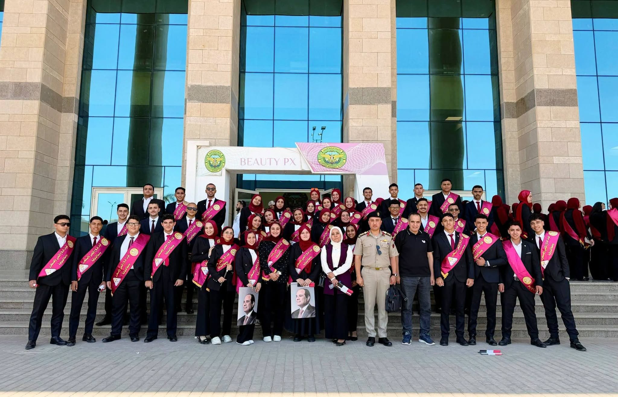 Menoufia University Students Attend the Inauguration of the State Strategic Command Headquarters in the New Administrative Capital; University President Affirms Building National Awareness as a Top Priority
