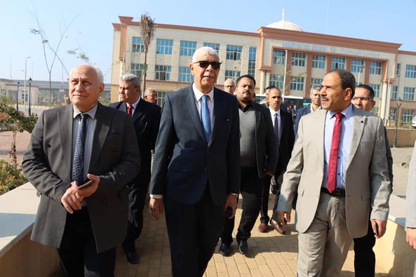 El-Kased inspects the progress of work at Menoufia National University