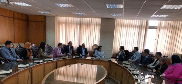 Delegation of the Egyptian Youth Parliament in the hospitality of the University of Menoufia