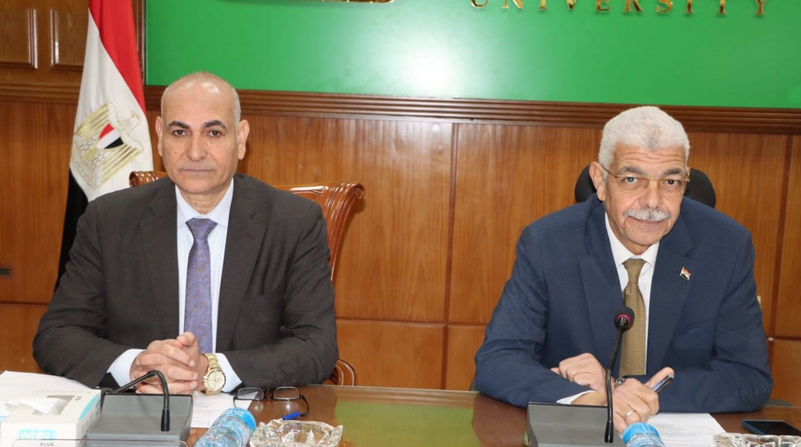 President of Menoufia University chairs the Quality Assurance meeting to follow up on the progress of work in colleges applying for institutional accreditation 2025