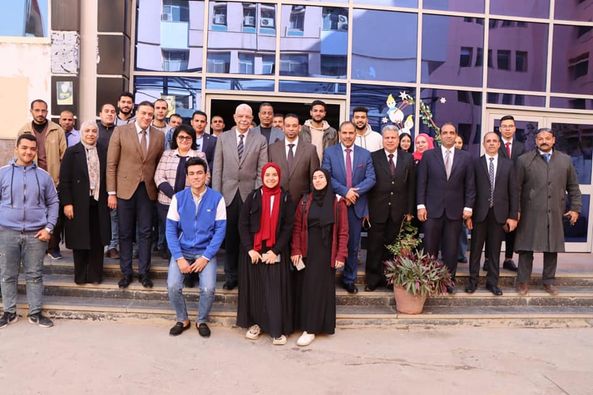 The President of Menoufia University inspects the Faculty of Applied Health Sciences Technology and follows up the scientific and student activities there