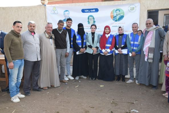 Human and veterinary medical convoy to the University of Menoufia to the village of Shanshour in Ashmoun