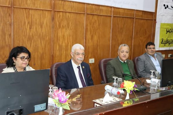 The President of Menoufia University inaugurates the workshop of the training program "Be a Pioneer"