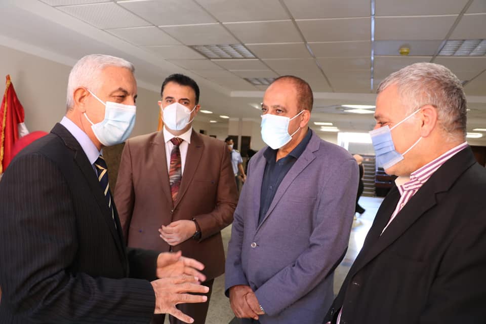 The President of Menoufia University inspects the Vaccination Center at the Faculty of Artificial Intelligence