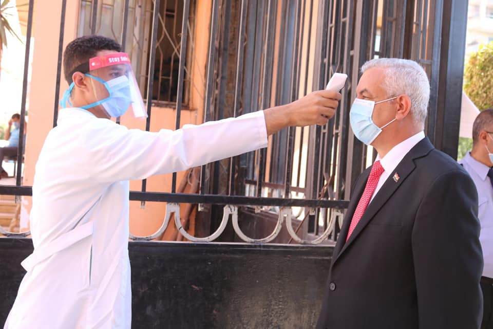 Dr. Adel Mubarak, President of the University, followed the regularity of the exams.