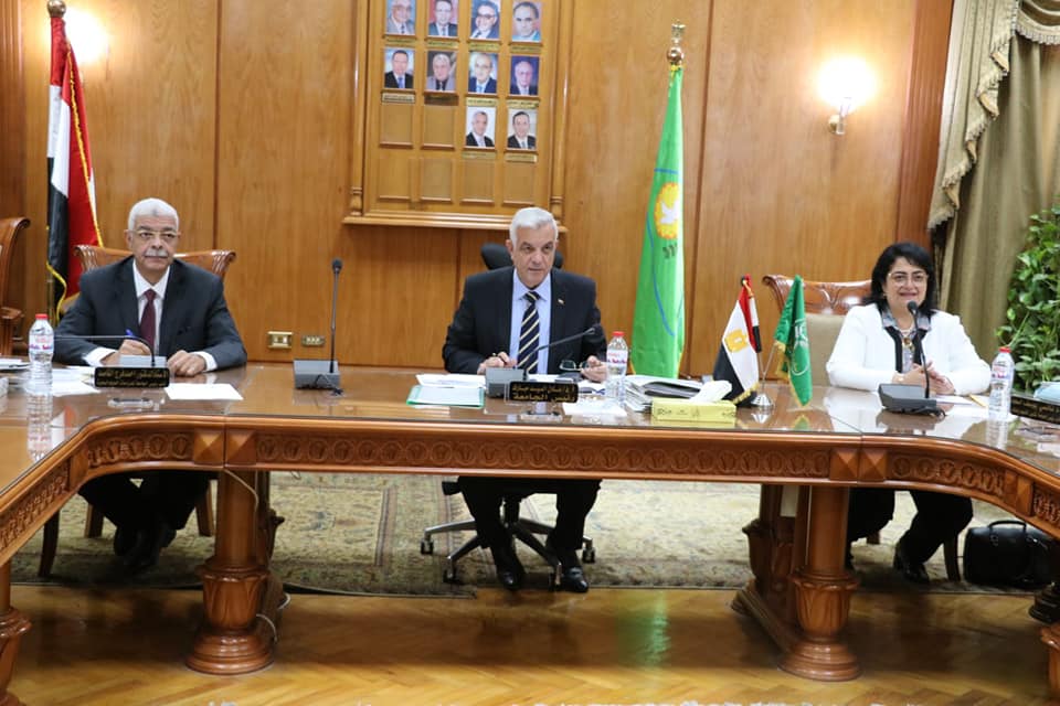 Conducting personal interviews for 44 applicants for the position of Director of Administration at Menoufia University