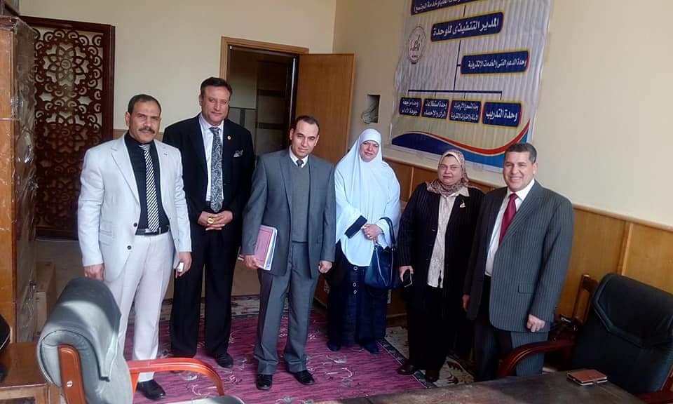 لجنة القياس والتقويم بالأعلى للجامعات في زيارة لكليات جامعة المنوفية