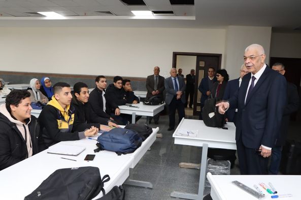 El-Kased inspects the regularity of the study in the second semester at Menoufia National University and honors the students who participated in the week of preparing leaders at Galala University