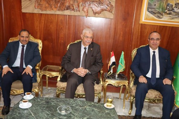 The President of Menoufia University receives the Quality and Accreditation Committee to evaluate 9 programs at the Faculty of Agriculture