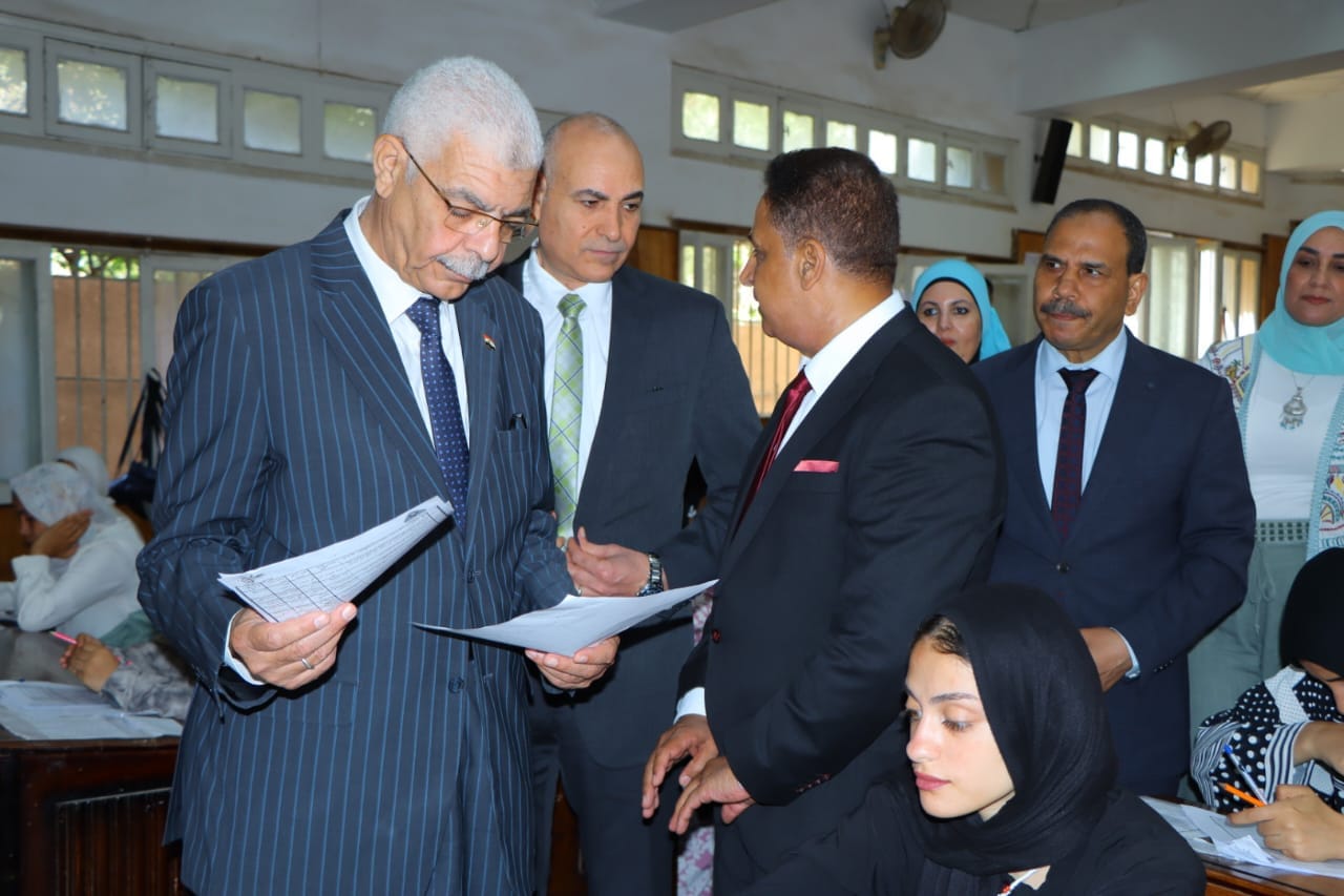“El-Kased” inspects the progress of the second semester exams in Menoufia University and follows up on the development of the distinguished program for people with special needs