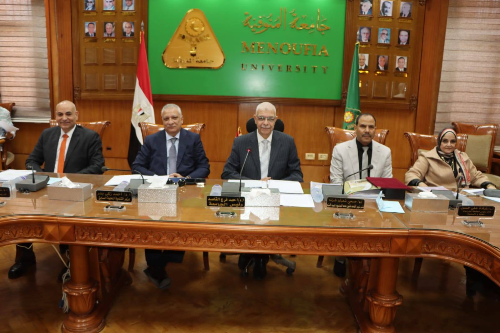 President of Menoufia University Chairs the University Council Meeting, Expresses His Delight at Participating in the Egypt–Korea Universities Cooperation Forum Attended by the President of South Korea, and Praises the University’s Progress in International Rankings