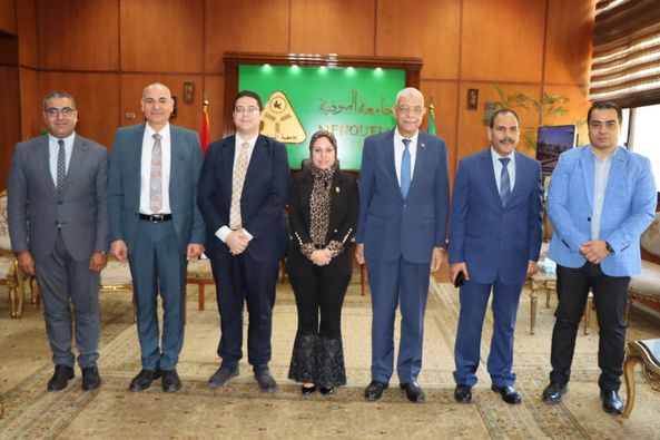 القاصد يلتقي بوفد مؤسسة حياة كريمة بالمنوفية 
