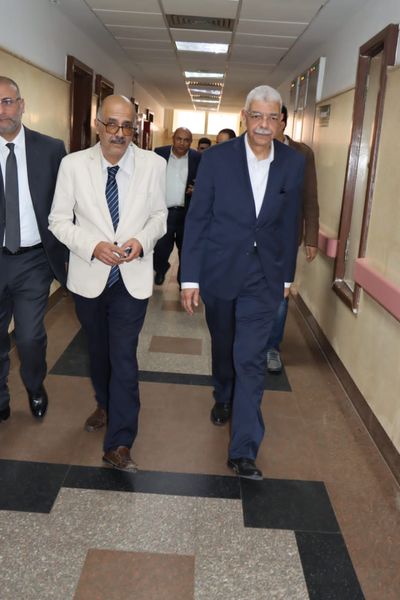 The President of Menoufia University inspects the University