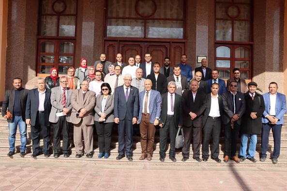 The President of Menoufia University holds an expanded press conference to discuss the university