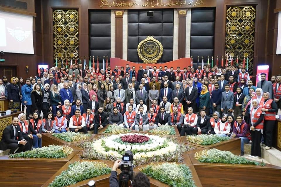 Menoufia University participates in the opening of the Entrepreneurship Rally at the Arab Academy for Science and Technology
