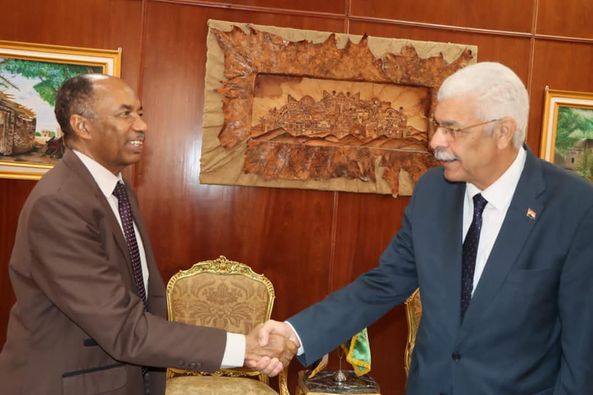 The President of Menoufia University receives the delegation of the Sudanese-Egyptian Integration Center